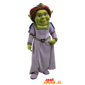 Fiona mascot, famous woman of Shrek, the green ogre - MASFR031087 - Mascots Shrek