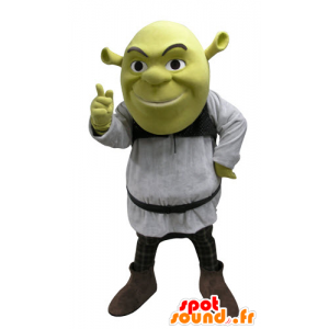 Shrek maskot, známý zelený zlobr karikatura - MASFR031088 - Shrek Maskoti