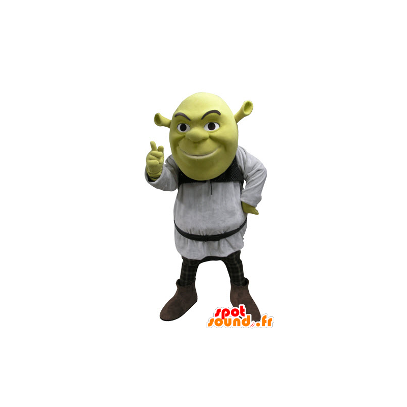 Shrek mascote, famoso desenho animado ogro verde - MASFR031088 - Shrek Mascotes