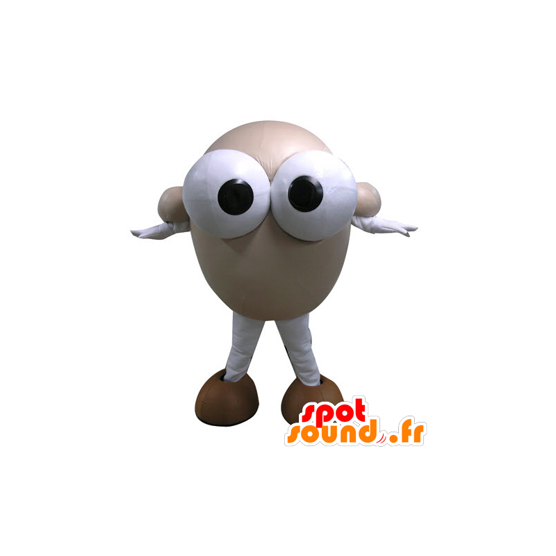 Mascotte de bonhomme rond avec de grands yeux - MASFR031091 - Mascottes Homme