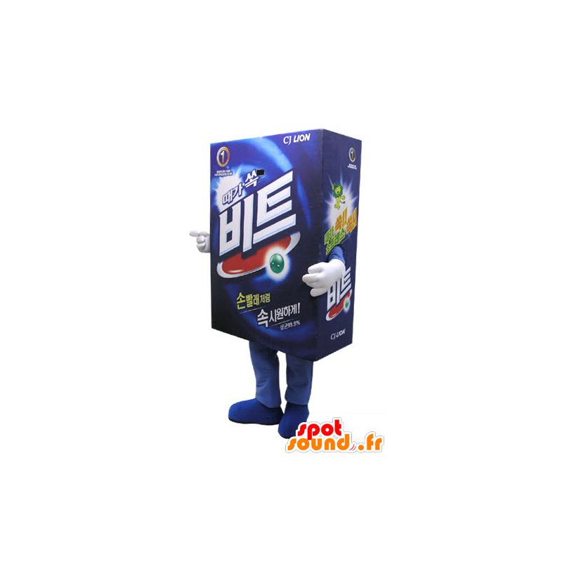 Cardboard brick mascot. laundry mascot - MASFR031102 - Mascots of objects