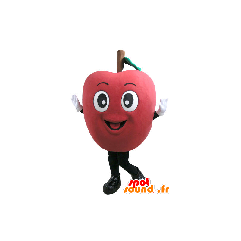 Giant red apple mascot. Mascot fruit - MASFR031105 - Fruit mascot