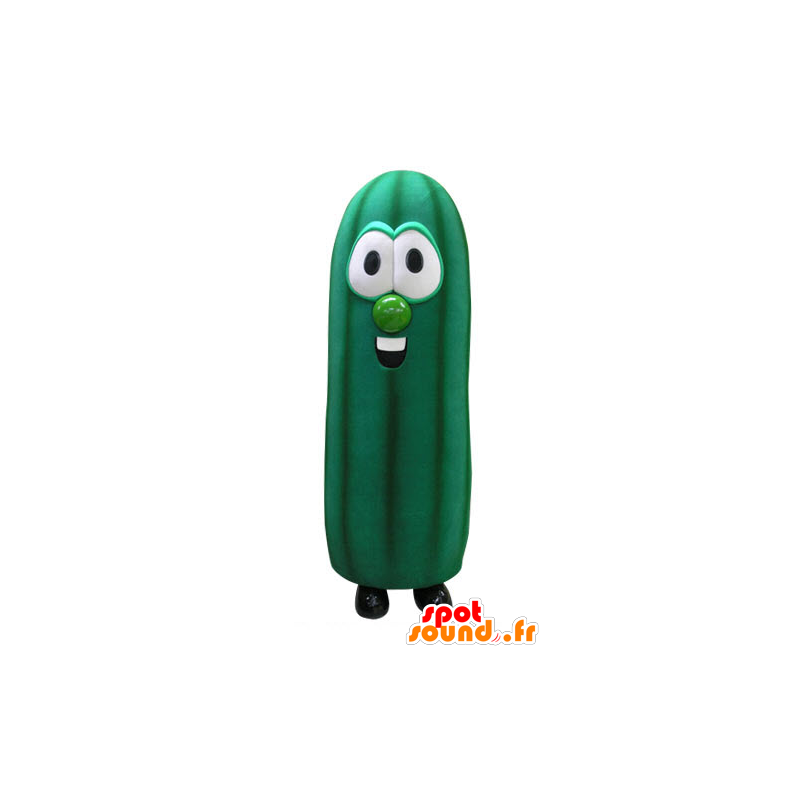 Mascot zucchine verdi, gigante. mascotte di verdure - MASFR031109 - Mascotte di verdure