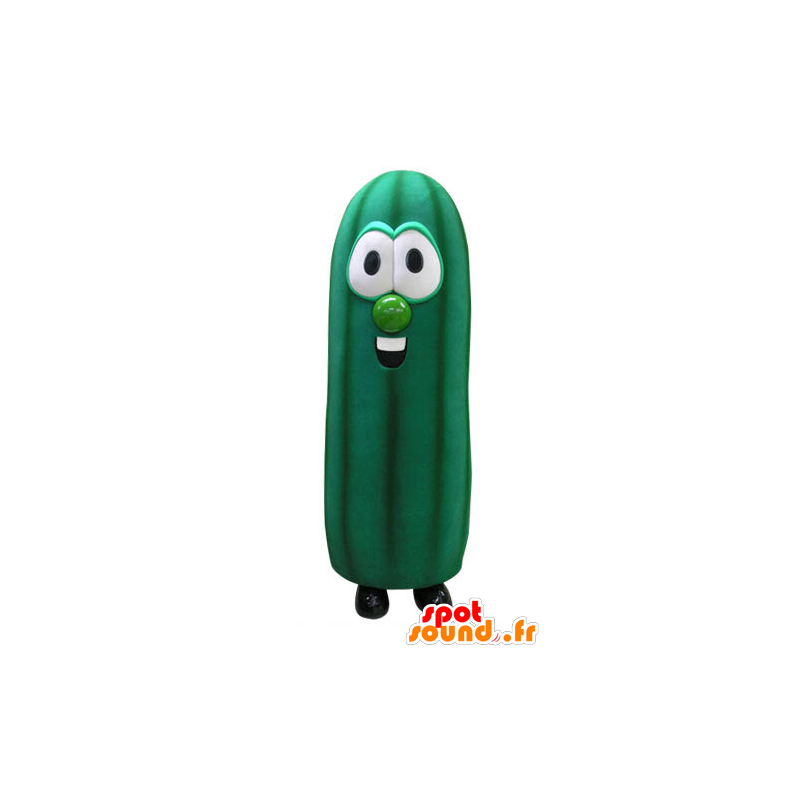 Mascot grøn zucchini, kæmpe. Vegetabilsk maskot - Spotsound