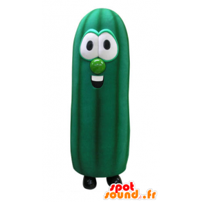 Mascot grøn zucchini, kæmpe. Vegetabilsk maskot - Spotsound