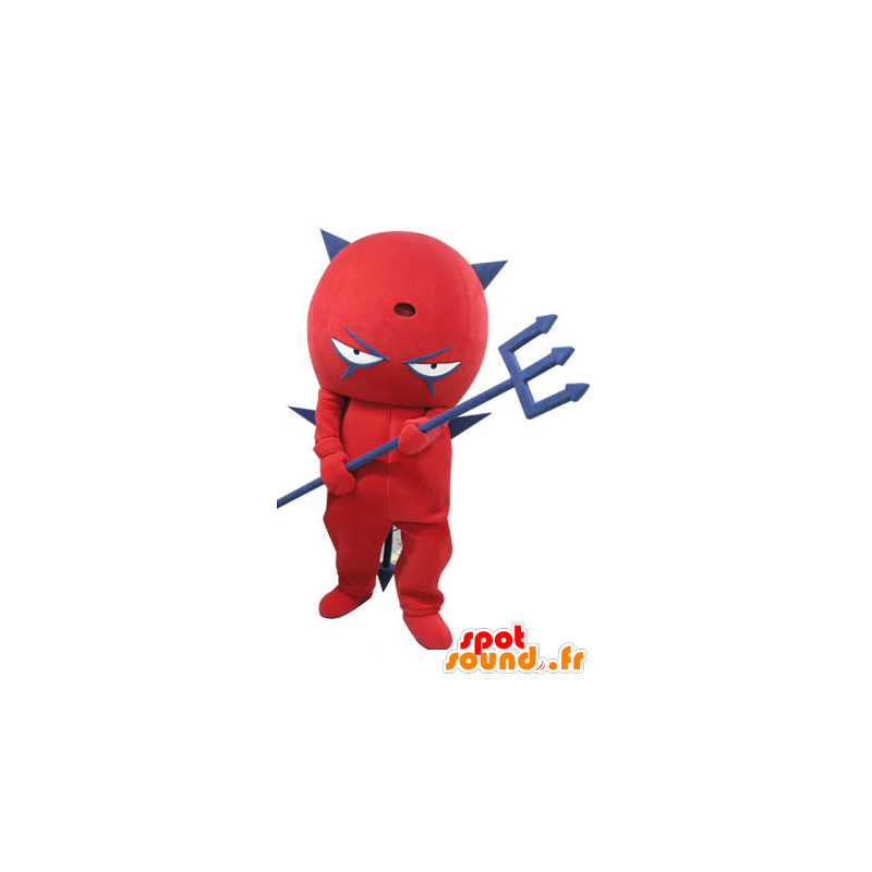 Mascot rood en blauw duivel. Mascot imp - MASFR031112 - Niet-ingedeelde Mascottes