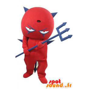 Mascot rood en blauw duivel. Mascot imp - MASFR031112 - Niet-ingedeelde Mascottes