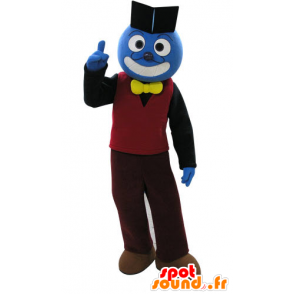 Mascot blauw man in kleurrijke outfit - MASFR031116 - man Mascottes