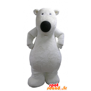 Urso Polar mascote, macio e peludo. Mascot Teddy - MASFR031132 - mascote do urso