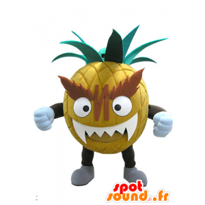 Jättiläinen ja uhkaava ananas maskotti - MASFR031137 - hedelmä Mascot