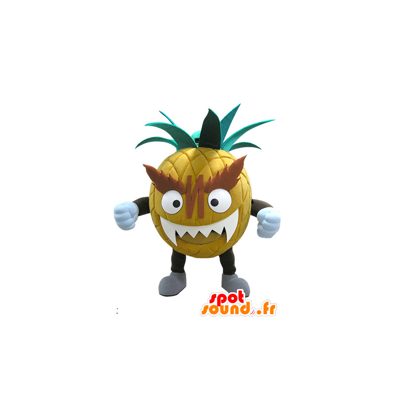 Gigante e intimidatorio ananas mascotte - MASFR031137 - Mascotte di frutta