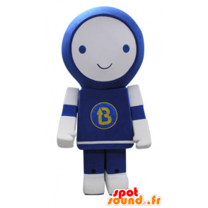 Azul de la mascota y el robot blanco, sonriendo - MASFR031160 - Mascotas sin clasificar