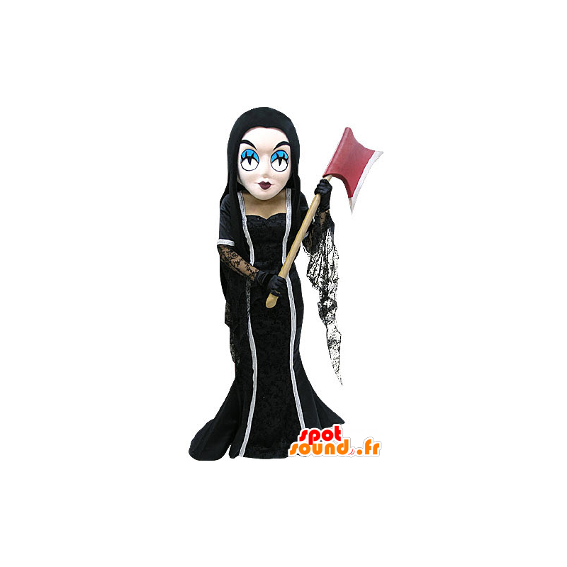 Mascot braun Hexe Kleid mit einer Axt - MASFR031167 - Menschliche Maskottchen