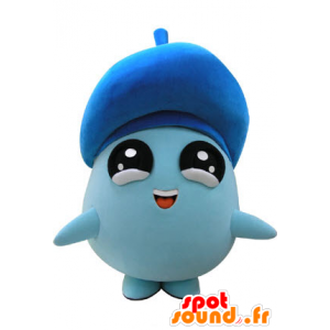 Mascot blue man, all round met grote zwarte ogen - MASFR031172 - man Mascottes