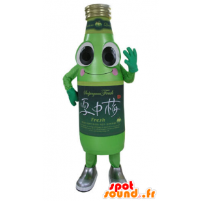 Verde botella de soda de la mascota, sonriente y divertida - MASFR031176 - Botellas de mascotas