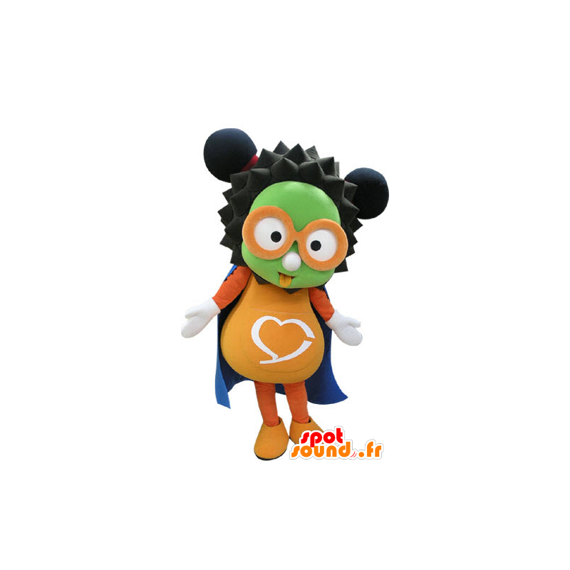 Mascotte de bonhomme à lunettes très coloré - MASFR031178 - Mascottes Homme