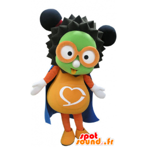 Mascotte de bonhomme à lunettes très coloré - MASFR031178 - Mascottes Homme