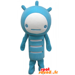 Azul e branco mascote do boneco de neve - MASFR031181 - Mascotes homem