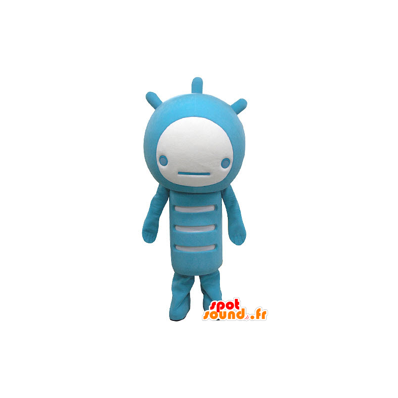 Mascotte de bonhomme bleu et blanc - MASFR031181 - Mascottes Homme