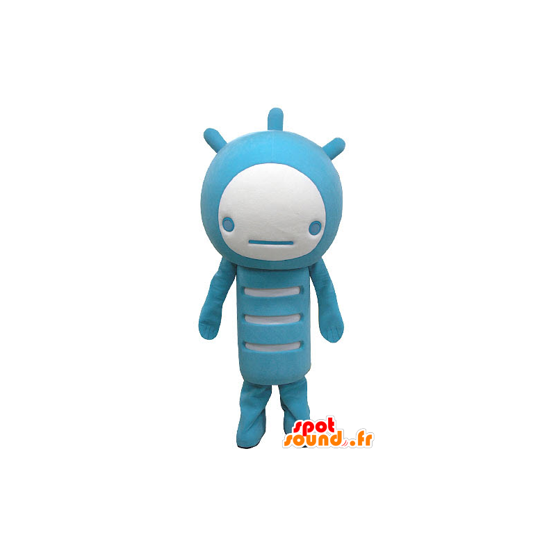 Azul e branco mascote do boneco de neve - MASFR031181 - Mascotes homem