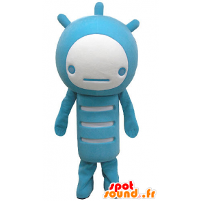 Azul y blanco de la mascota del muñeco de nieve - MASFR031181 - Mascotas humanas