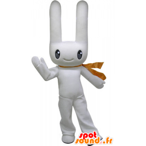 Mascote coelho branco, com orelhas grandes - MASFR031184 - coelhos mascote