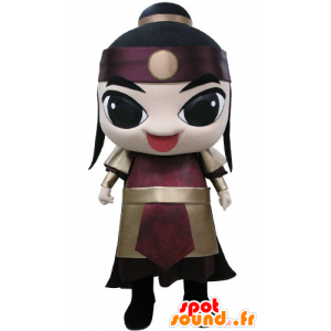 Samurai mascotte vestita di un guerriero vestito - MASFR031203 - Umani mascotte
