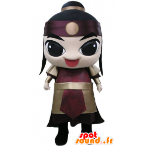 Mascotte de samouraï vêtu d'une tenue de guerrier - MASFR031203 - Mascottes Humaines