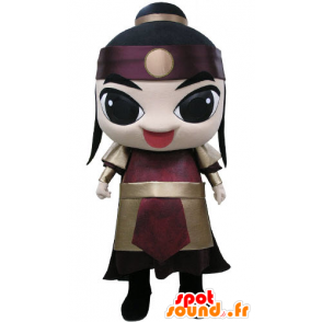 Mascote Samurai vestindo um guerreiro roupa - MASFR031203 - Mascotes humanos