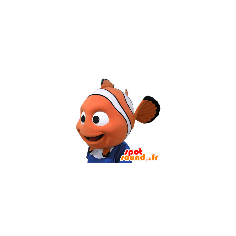 Nemo maskot. Nemo-formad huvudmaskot - Spotsound maskot