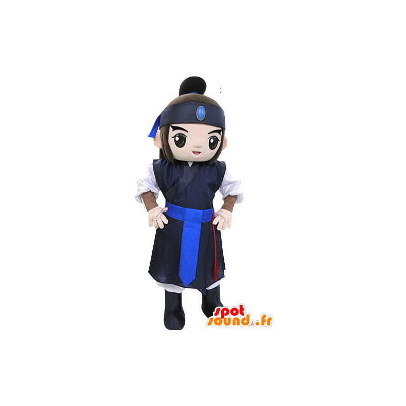 Mascot Samurai krijger. Aziatische mascotte - MASFR031210 - Human Mascottes