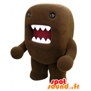 Mascotte Domo Kun, mostro marrone con una grande bocca - MASFR031215 - Mostro marino mascotte