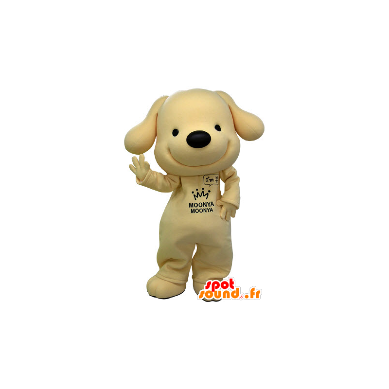 La mascota del perro amarillo y negro, muy sonriente - MASFR031231 - Mascotas perro