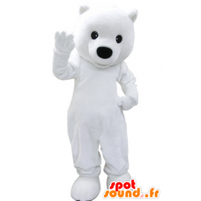 Mascotte d'ours blanc. Mascotte d'ours polaire - MASFR031235 - Mascotte d'ours