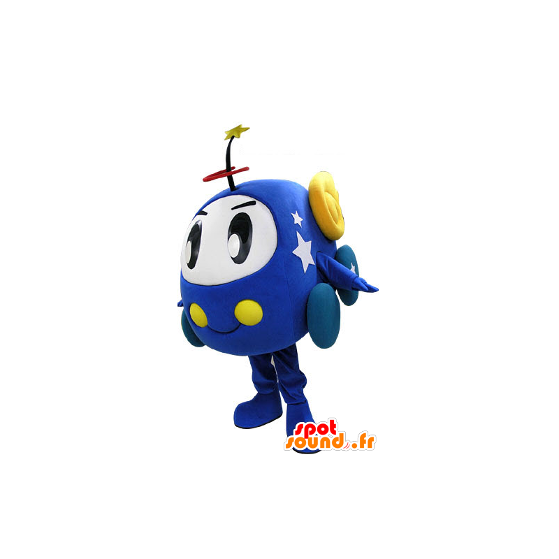 Mascot auto blu e bianco. giocattolo Mascot - MASFR031240 - Mascotte di oggetti