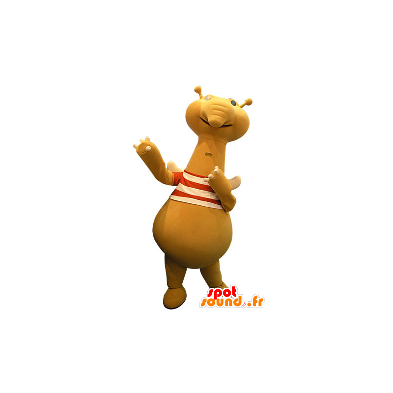 Maskot gul dyr med vinger. gul maskot - MASFR031248 - Animal Maskoter Maskot gul dyr med vinger. gul maskot - MASFR031248 - Animal Maskoter