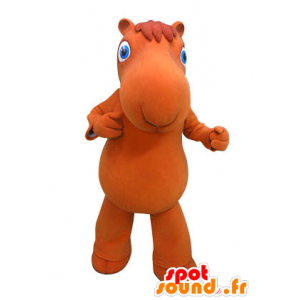 Kameli maskotti oranssi sinisilmäinen - MASFR031254 - animal Maskotteja