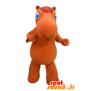 Camel maskot oransje med blå øyne - MASFR031254 - Animal Maskoter