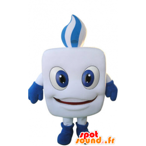 Hvid tand maskot, tyggegummi - Spotsound maskot kostume