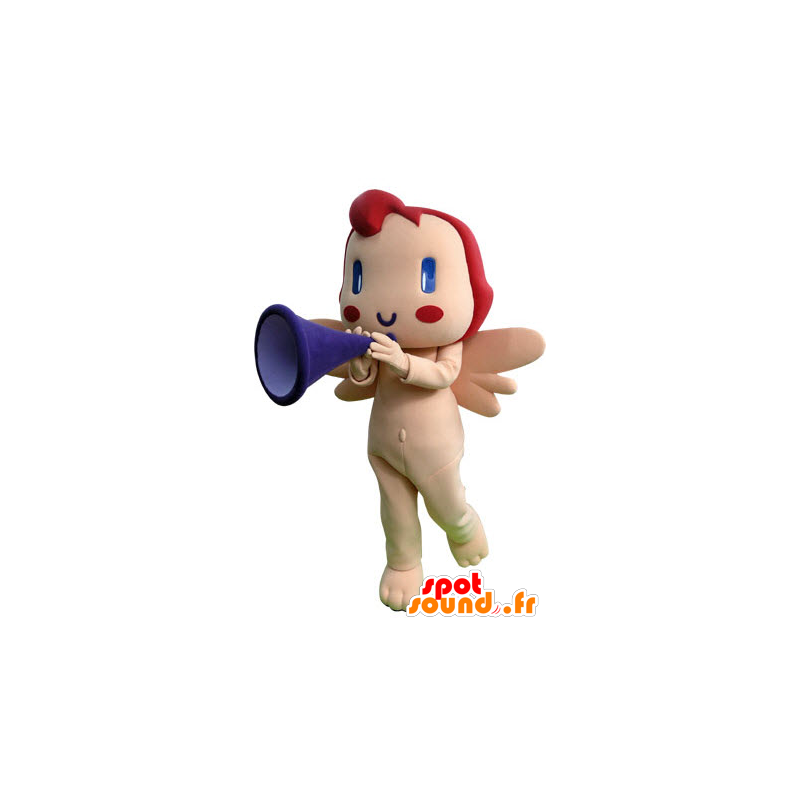 Angel Mascot, Cupido met vleugels - MASFR031273 - Human Mascottes