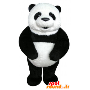 Mascot preto e panda branco, bonito e realista em pandas mascote Mudança de  cor Sem mudança Cortar L (180-190 Cm) Esboço antes da fabricação (2D) Não  Com as roupas? (se presente na