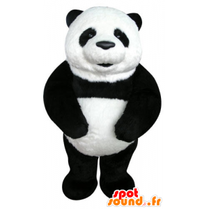 Maskot černá a bílá panda, krásný a realistický - MASFR031276 - maskot pandy