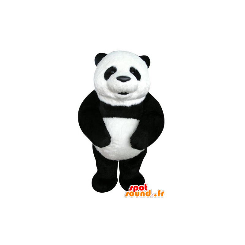 Mascot black and white panda, beautiful and realistic - MASFR031276 - Mascot of pandas