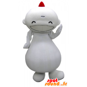 Mascot atacado ar cara branco rindo - MASFR031285 - Mascotes homem