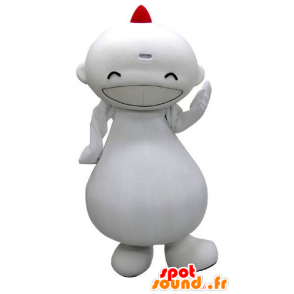 Mascotte de gros bonhomme blanc à l'air rieur - MASFR031285 - Mascottes Homme