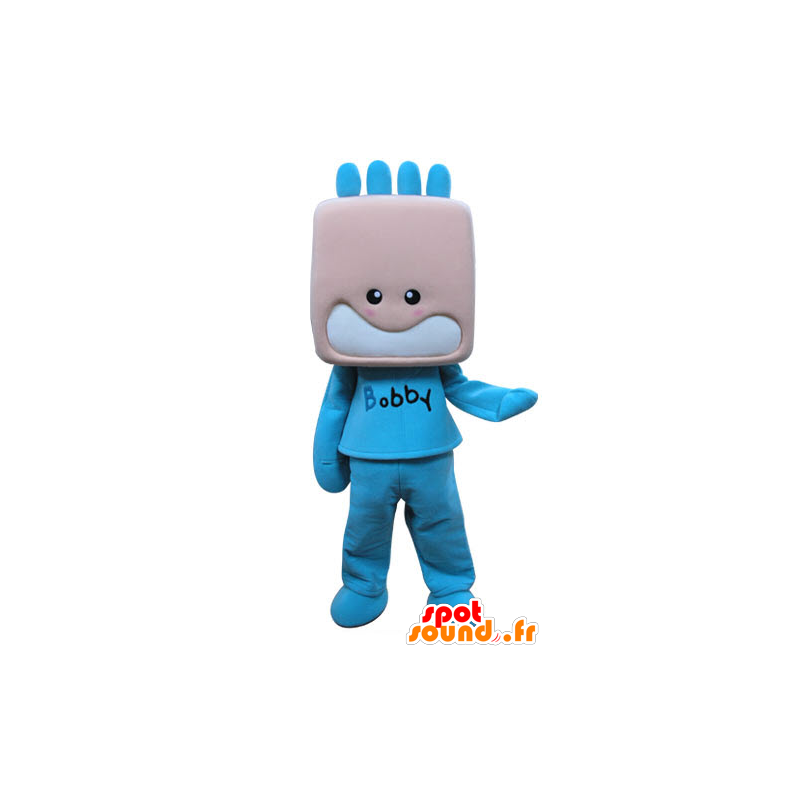 Mascota del niño, vestido de azul del muchacho - MASFR031289 - Niño de mascotas