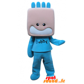 Mascotte del bambino, vestito di blu ragazzo - MASFR031289 - Bambino mascotte