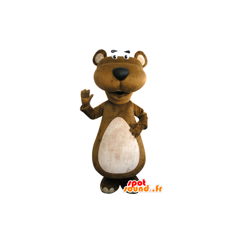 Brun og hvit bever maskot. Marmot maskot - MASFR031302 - Beaver Mascot