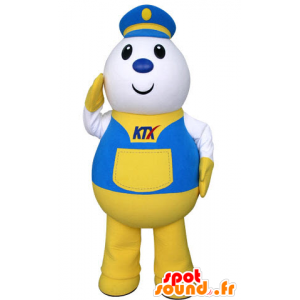 Fator mascote, entregador, vestido com uniforme corcel - MASFR031313 - Mascotes homem