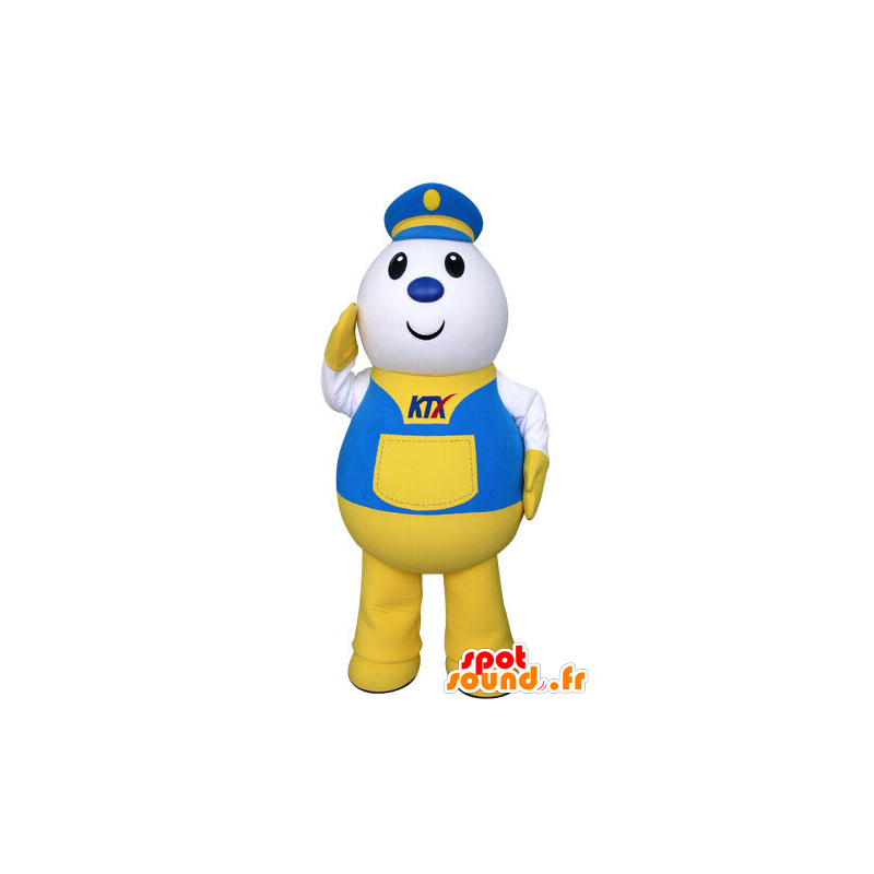 Fator mascote, entregador, vestido com uniforme corcel - MASFR031313 - Mascotes homem